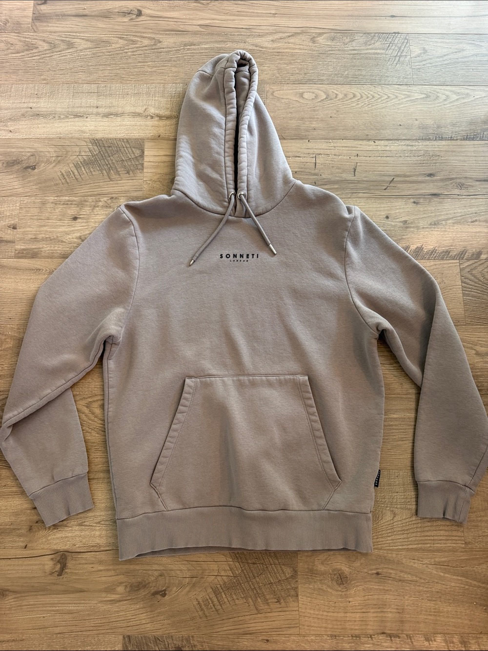 Men's Taupe Pullover Hoodie